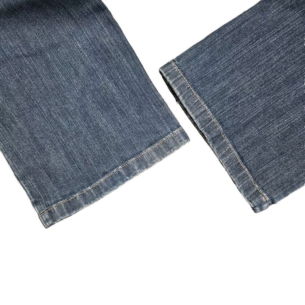 Tahari VTG Mid Rise Boot Cut Jeans Stretch Dark Blue Denim (See Desc. For Size) - Picture 4 of 12